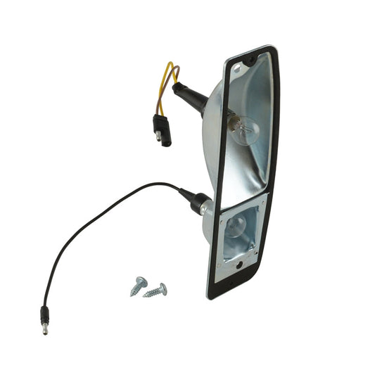 Dennis Carpenter Tail Light Housing - Right w/sockets & wiring. 1966 - 77 Ford Bronco