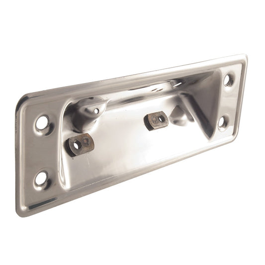 Dennis Carpenter Tailgate Release Handle Mounting Plate Stainless 1966 - 77 Ford Bronco