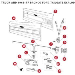 66-77 Tailgate Components